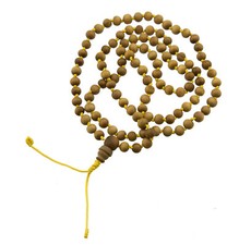 Collier Bouddhiste - Mala - tibetain -  imitation Bois de Santal Ø6mm   25626 S3