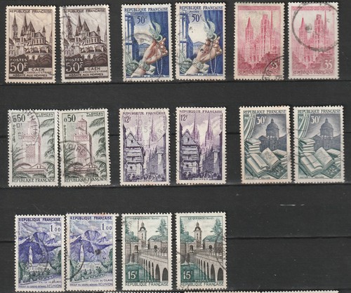 France lot 16 timbres - de,