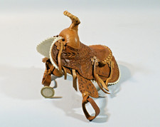 SELLE MINIATURE DE DECO, cuir, Cuba
