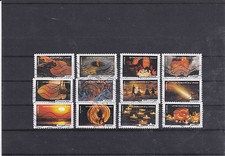 FRANCE 2012 LE FEU SERIE COMPLETE DE 12 TIMBRES OBLITERE