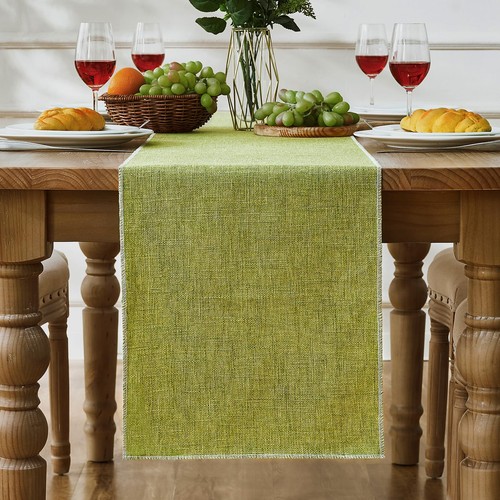 Chemin table vert rustique - de,