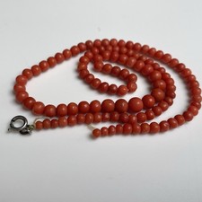 Ancien Collier Perle Corail