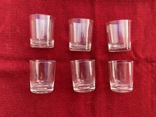 lot 6 petits verres shot alcool ou verrines pour sauces dips TBE