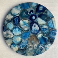 18”Bleu Agate Table Top