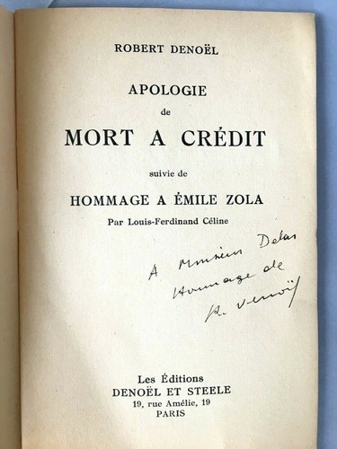Robert denoël celine - denoël,