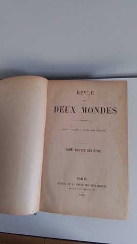 Revue des deux - , mondes