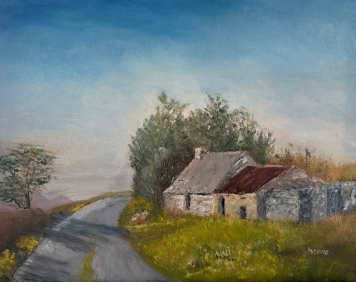 Peinture originale chalet - originale, de