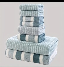 Lot 8 Serviettes De Toilettes, Bain Neuf