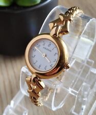 Montre Femme Vintage FONTENAY Watch 1980's Mode Plaqué OR Gourmette Quartz