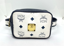 sac ceinture MCM Visetos blanc