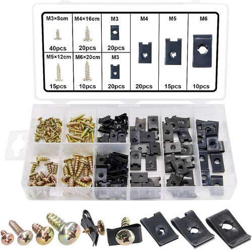 Agrafes carrosserie 170pcs - carrosserie,