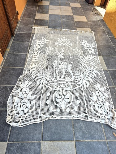 Rideau crochet blanc - rideau,