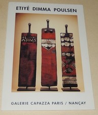 Carton Vernissage : Etiyé DIMMA POULSEN Sculpture 2000 - Galerie CAPAZZA NANCAY
