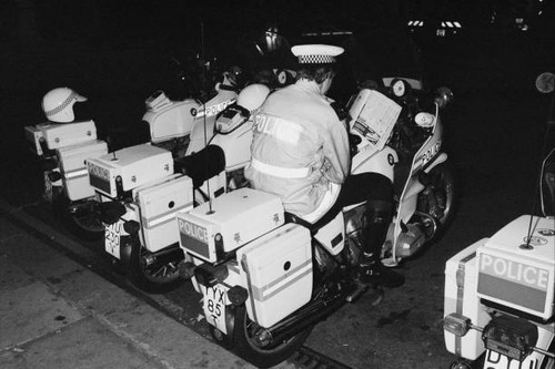British police officer - , outside