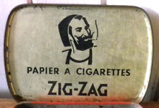 Ancienne Boite métal Papier à cigarettes Zig-Zag