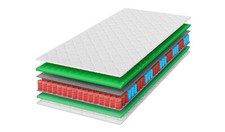 Matelas Wellbe HyperElastic Massage 21 cm matelas à ressorts ensachés, H3
