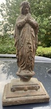 Statue d'oratoire ou chapelle Vierge en fonte de fer 18eme religieux dévotion