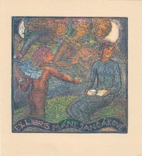 Exlibris Livre D'Art Bois