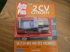 2 CV CITROEN  AKS 400 DES VACANCES 1/43  BOITE FASCICULE ENVOI GRATUIT