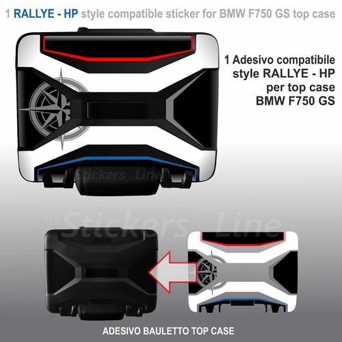 Autocollant top case bmw - top,