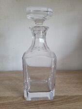 1 carafe  a whisky en cristal de FRANCE H:21 cm l:7,5x7,5 cm poids : 1 kg
