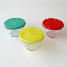 3 anciens pots à confiture en