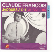 Claude FRANCOIS  Jacques a dit  avec languette  45 tours 7" SP    MINT