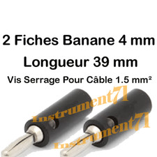 2 Fiches Banane Diamétre 4 mm
