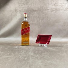 Cendrier Johnnie Walker Whisky en céramique rouge Made in France Vintage 1970
