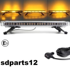 Gyrophare Barre Multifonction Stroboscopique 56 Led Orange 15 Flash E-Marque