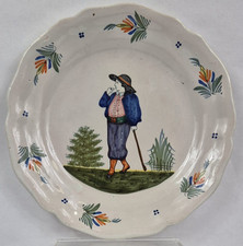 Assiette  Quimper 19ème XIX° - Breton - Bretagne