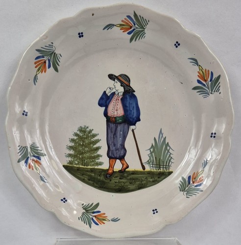 Assiette quimper 19ème xix - quimper,