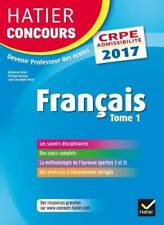 Hatier concours crpe 2017 - français ... - Micheline Cellier - V262931
