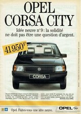 publicité Advertising 11211 1990  Opel Corsa  City