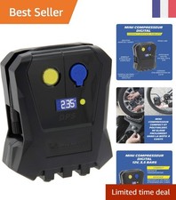 Gonflage de Pneus Efficace - Compresseur Mini 12V avec Flexible Nylon de 10 cm