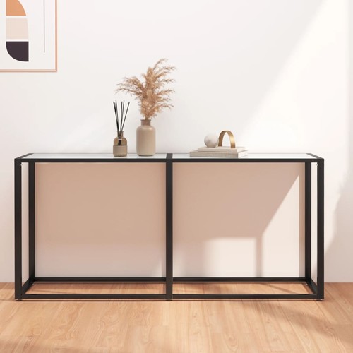 Table console marbre blanc - console,