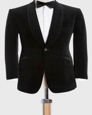 Veste De Fumeur Noire Pour