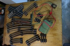 lot rails aiguillage croisement transformateur echelle O hornby train electrique