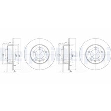 2x DELPHI Disques 305mm Plein