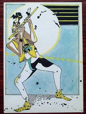 Carte postale Leo Tornero,Mer rouge,joueur de flute     ,CPSM