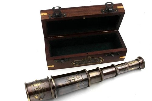 Télescope ancien laiton - ancien, de