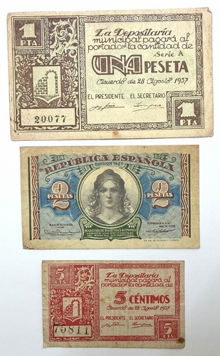 Lot billets banque 1937 - billets,