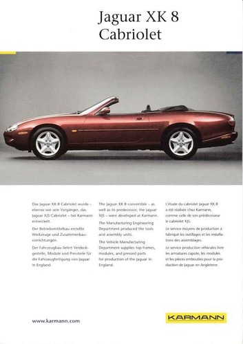 Catalogue brochure jaguar xk8 - catalogue,