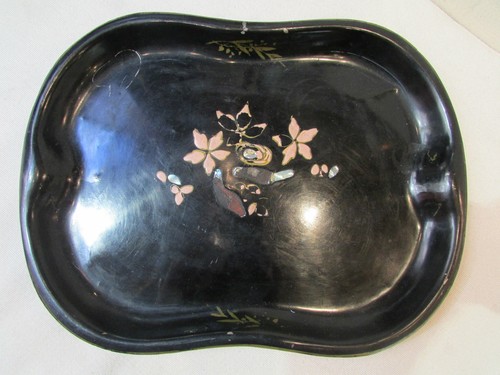 Ancien plateau tole peinte - ancien,