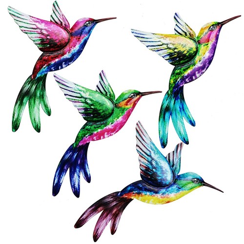 1pc métal oiseau - 1pc, décoration