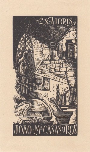 Exlibris plaque livre bois - plaque,
