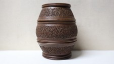 Ancien Pot à Tabac en bois