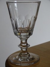 SAINT LOUIS 1 ANCIEN VERRE APERITIF CRISTAL TAILLER CATON ht 10,5 cm 19 EME