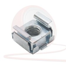 M6 Argent Cage Écrou. Ressort