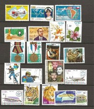 1CUBA - 20 timbres Poste